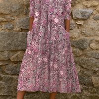 Della | feminines Kleid mit V-Ausschnitt und elegantem Schnitt