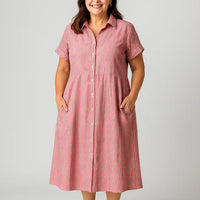 Avah | Klassisches Nadelstreifen-Kleid