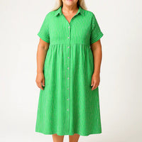 Avah | Klassisches Nadelstreifen-Kleid