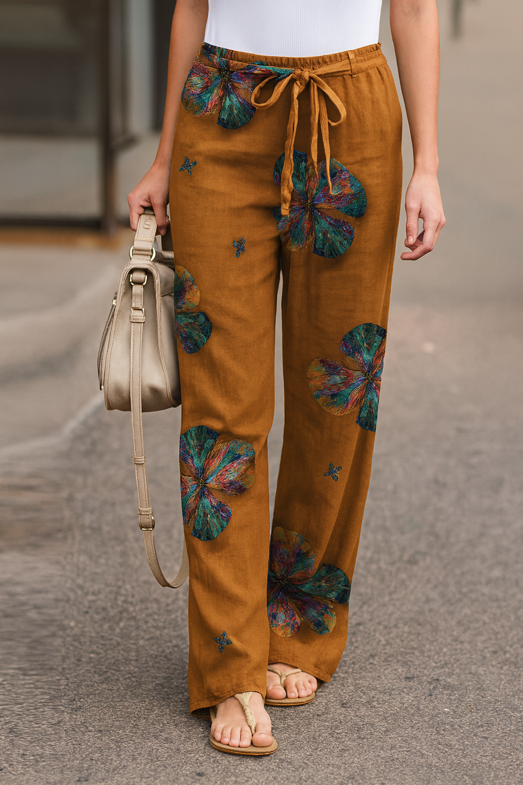 Adeline™ | Lässige Bohemian-Hose mit weitem Schnitt