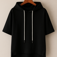 Alisy | Kurzarm-Kapuzenshirt