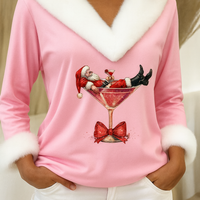 Lotte | Plüschpullover mit Weihnachtsmotiv