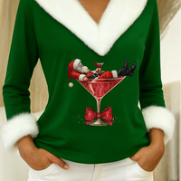 Lotte | Plüschpullover mit Weihnachtsmotiv