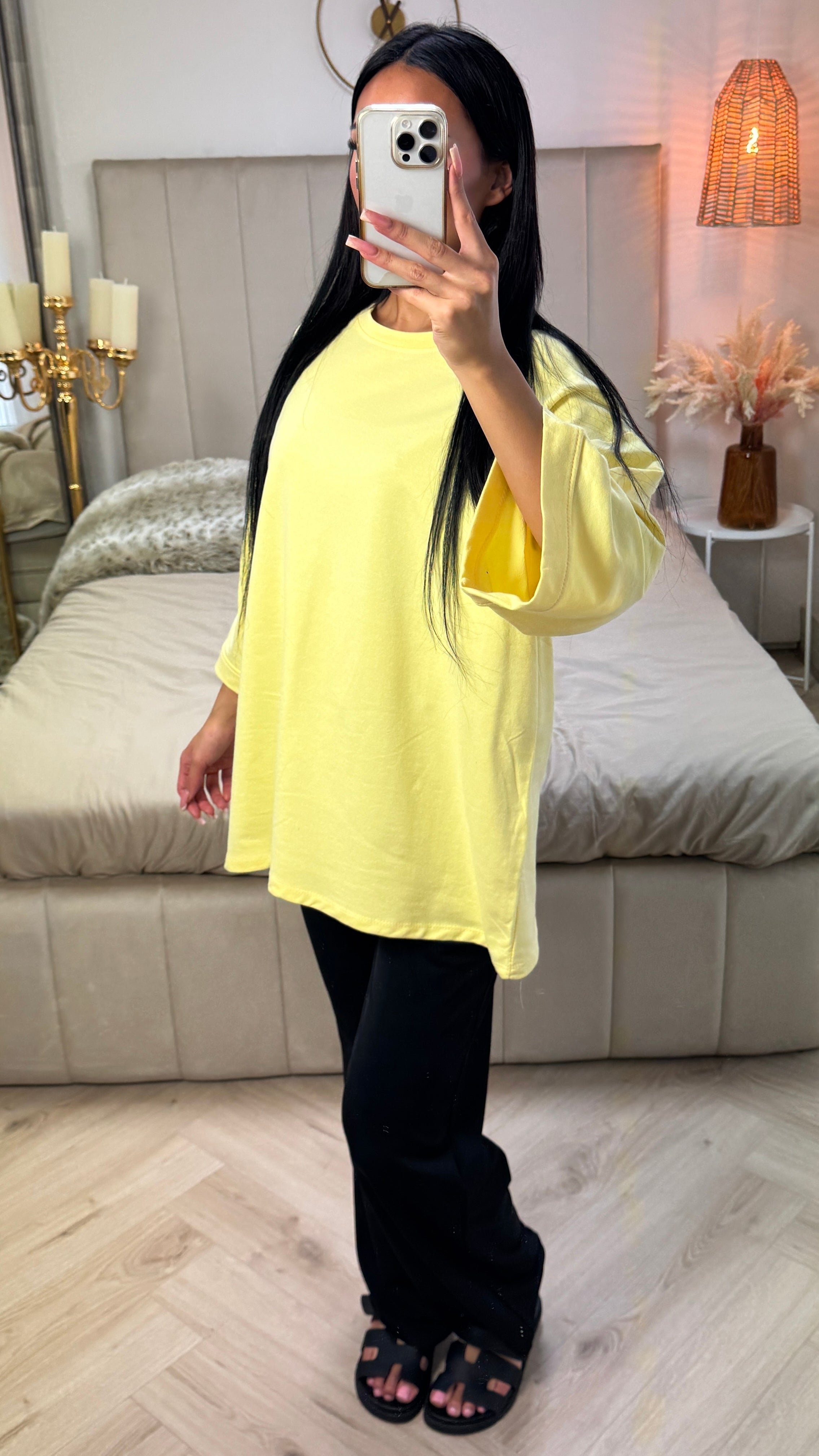 Catherine | trendiges übergroßes T-Shirt aus Frottee-Baumwolle für den Alltag