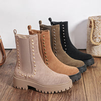 Jasmien | Stiefeletten in Taupe