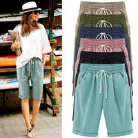 Alexandria | Lässige Übergrößen-Shorts mit elastischem Bund