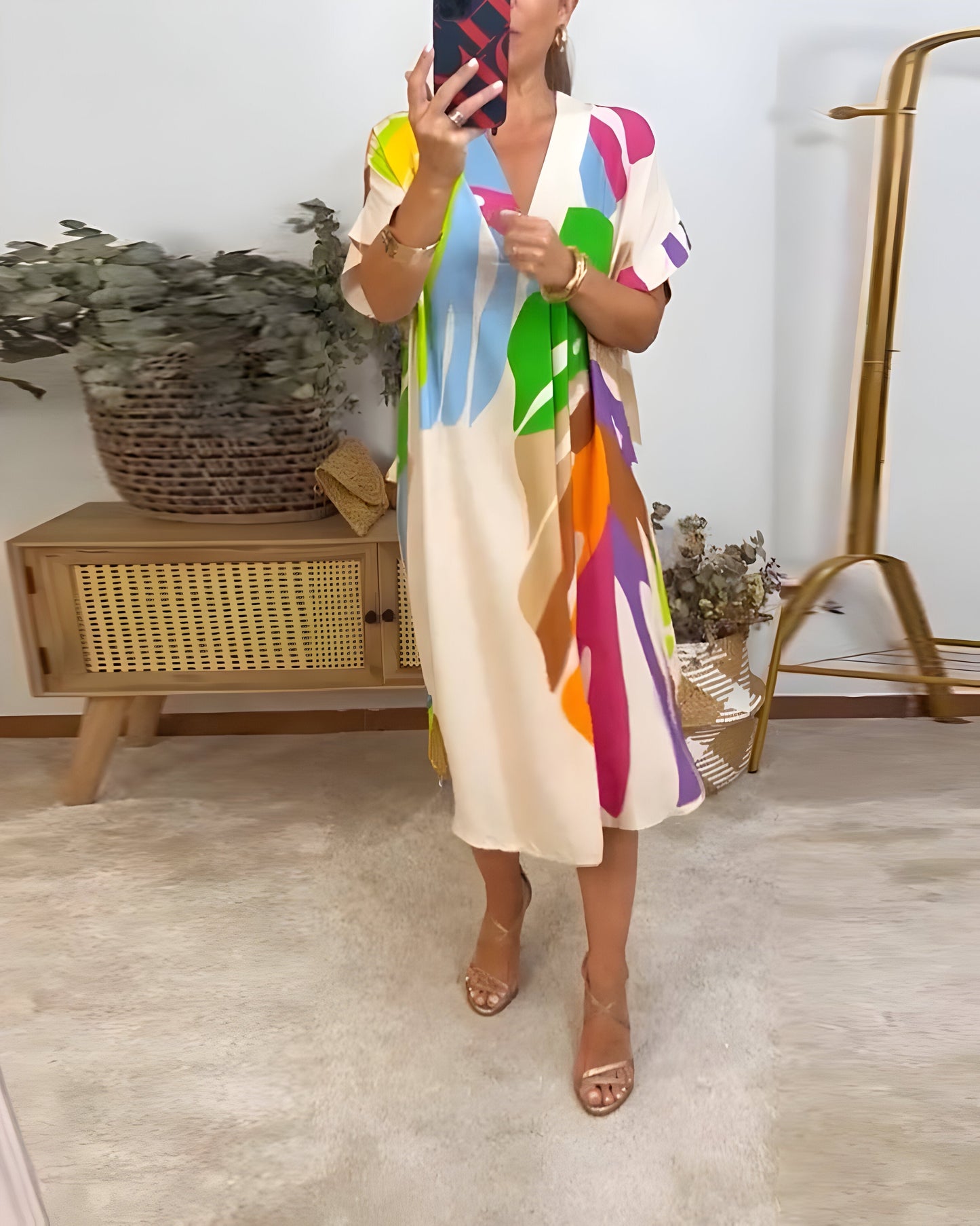 Jolie | trendiges farbiges Freizeitkleid für besondere Anlässe