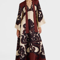 Geraldine | Elegantes Print-Kleid aus Satin