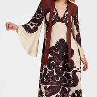 Geraldine | Elegantes Print-Kleid aus Satin