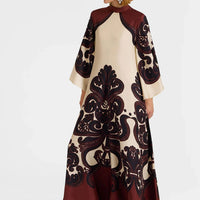 Geraldine | Elegantes Print-Kleid aus Satin