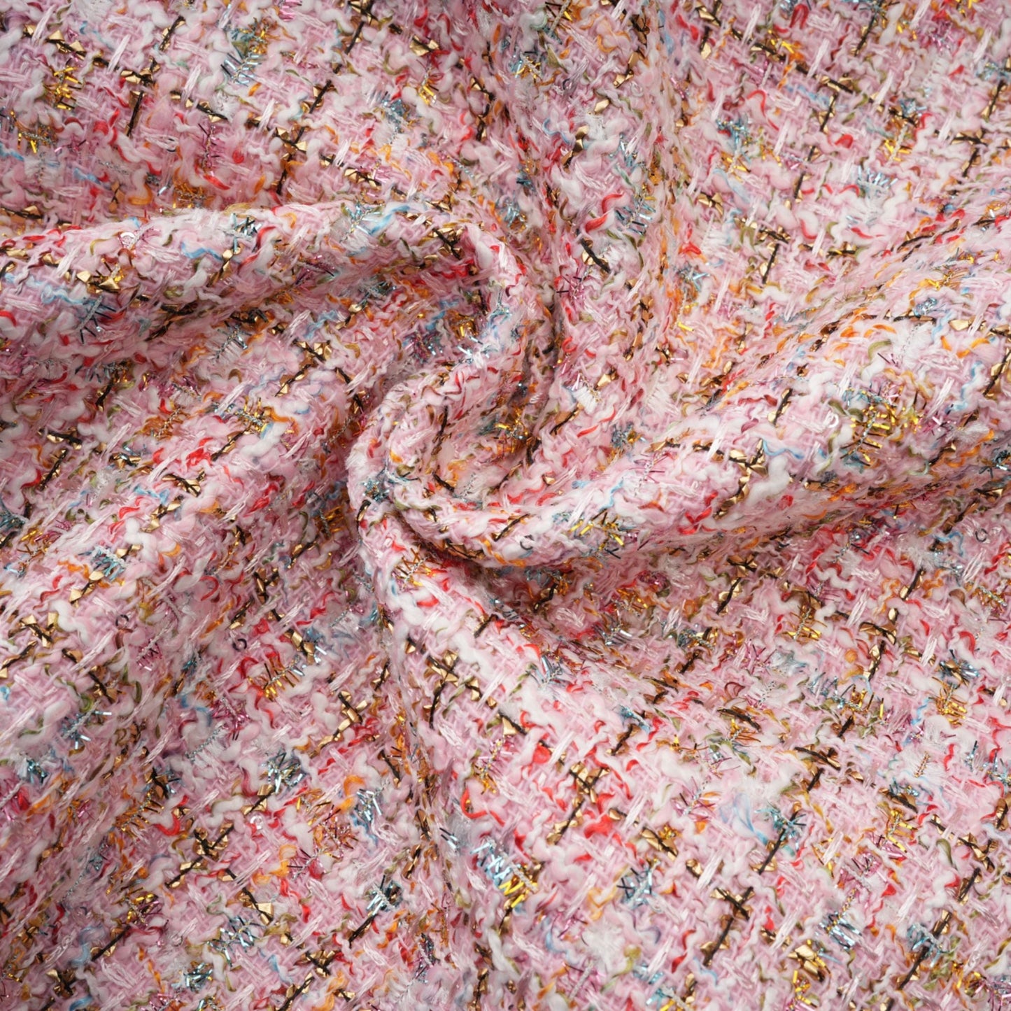 Alexia | stilvolles rosa Minikleid im Tweed-Design