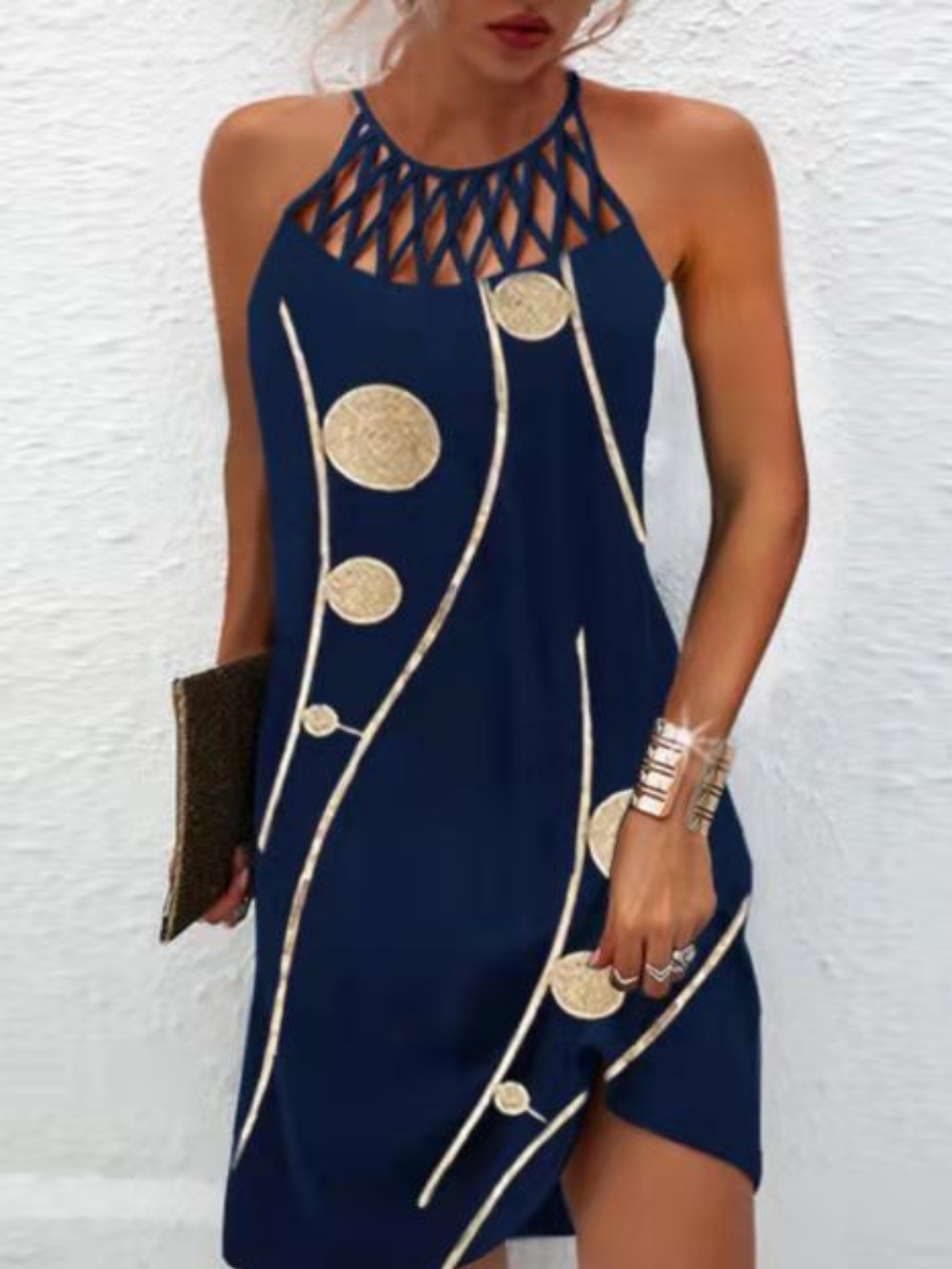 Athena | Lässiges Neckholder-Freizeitkleid für Damen