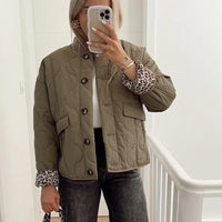 Yasmin™ | Trendy Jacke mit Leopardenfutter