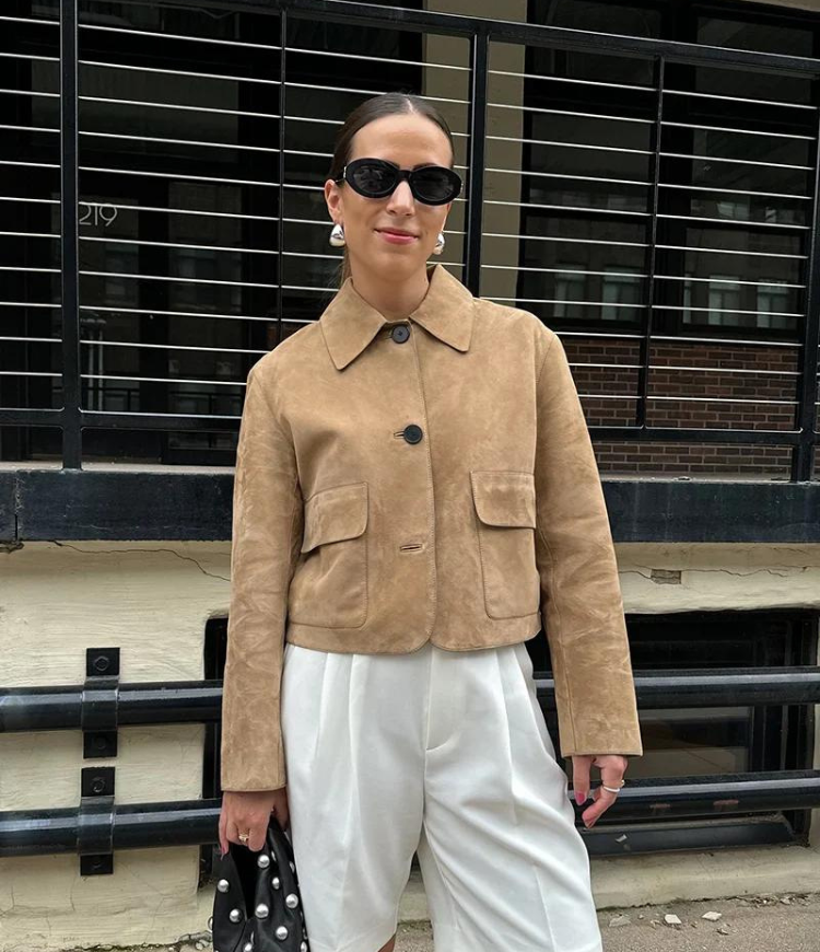 Danika™ – Klassische Wildlederjacke