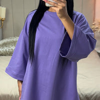 Catherine | trendiges übergroßes T-Shirt aus Frottee-Baumwolle für den Alltag