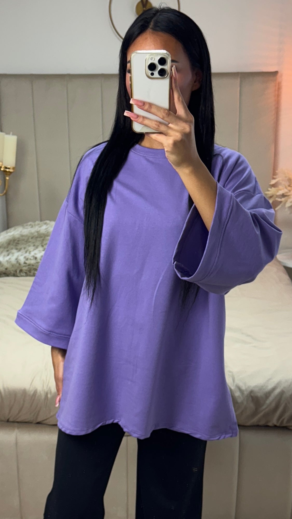 Catherine | trendiges übergroßes T-Shirt aus Frottee-Baumwolle für den Alltag