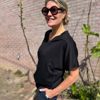 Sam | Stylisches Top mit Kartuschenmuster