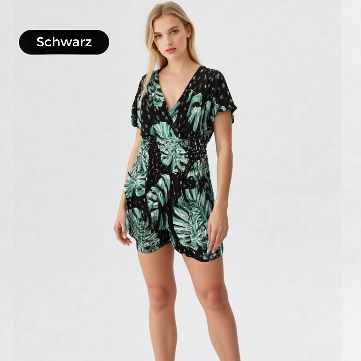 Kenna | stylischer Strampler mit floralem Tupfenmuster