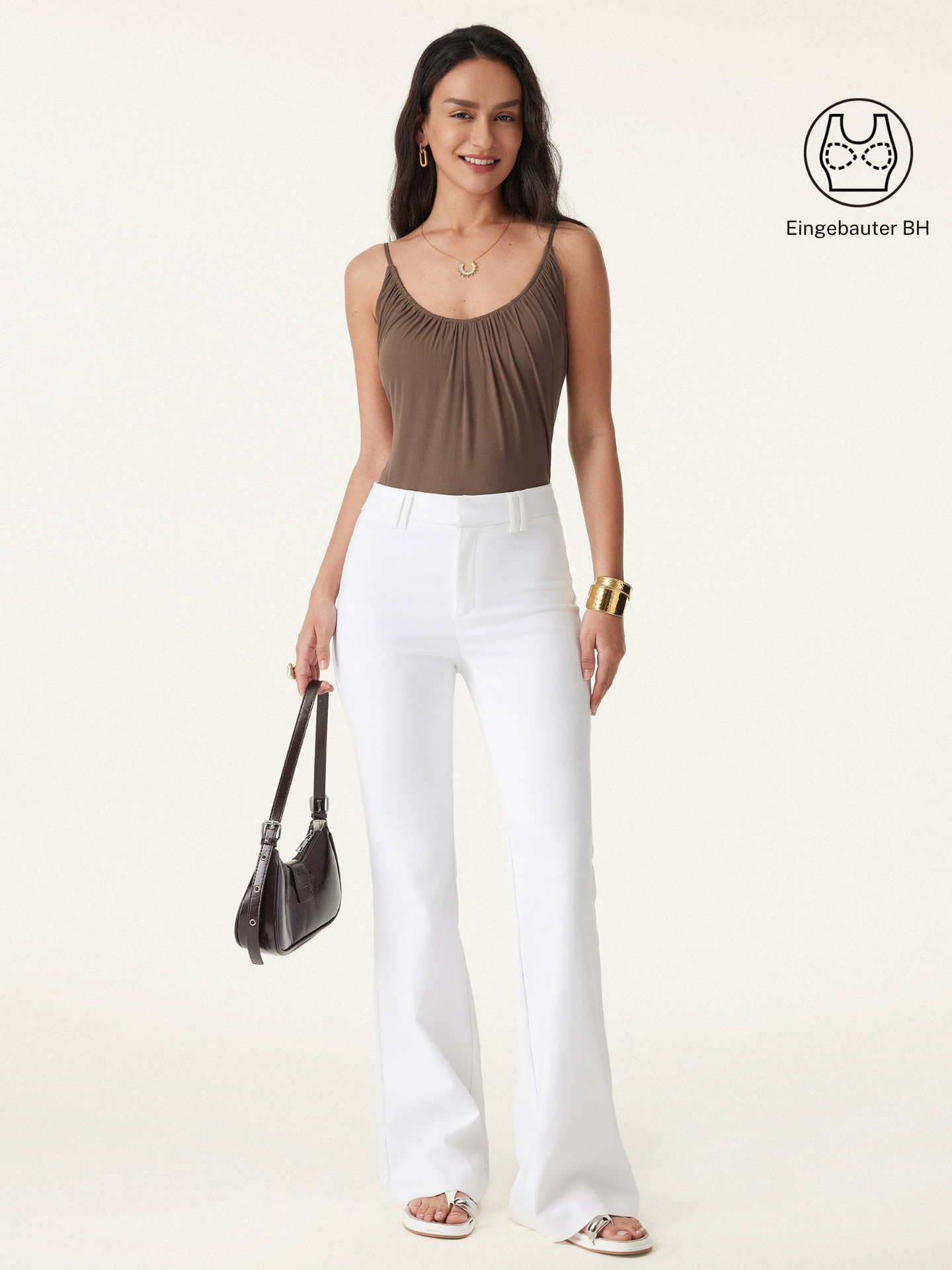 Elouise | elegantes 2-teiliges Set mit Spaghettiträger-Top