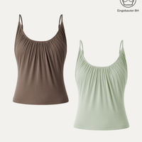 Elouise | elegantes 2-teiliges Set mit Spaghettiträger-Top