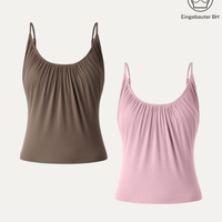 Elouise | elegantes 2-teiliges Set mit Spaghettiträger-Top