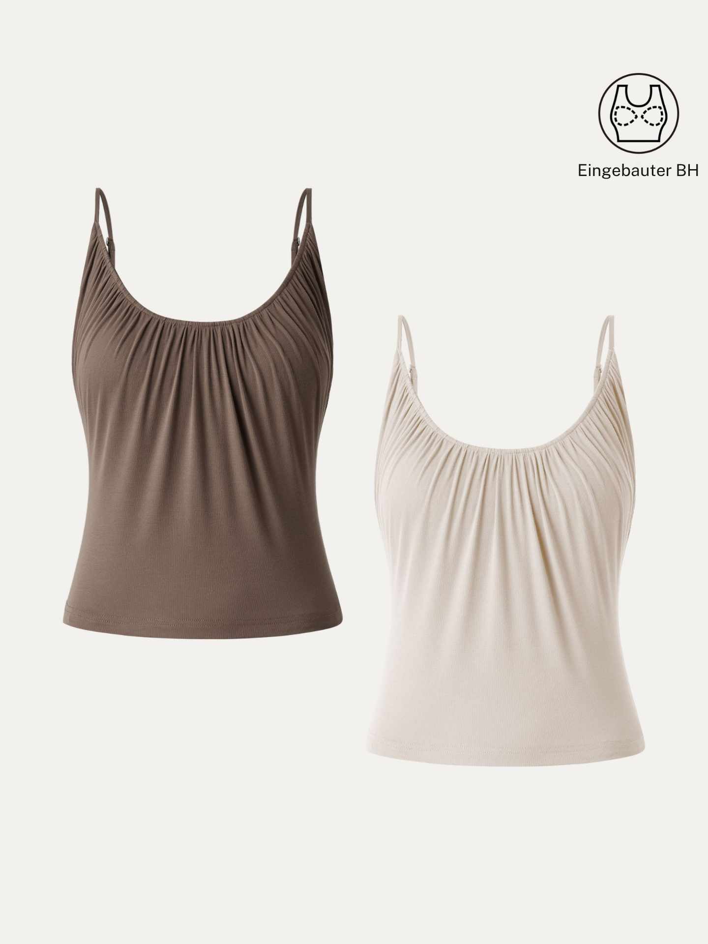 Elouise | elegantes 2-teiliges Set mit Spaghettiträger-Top