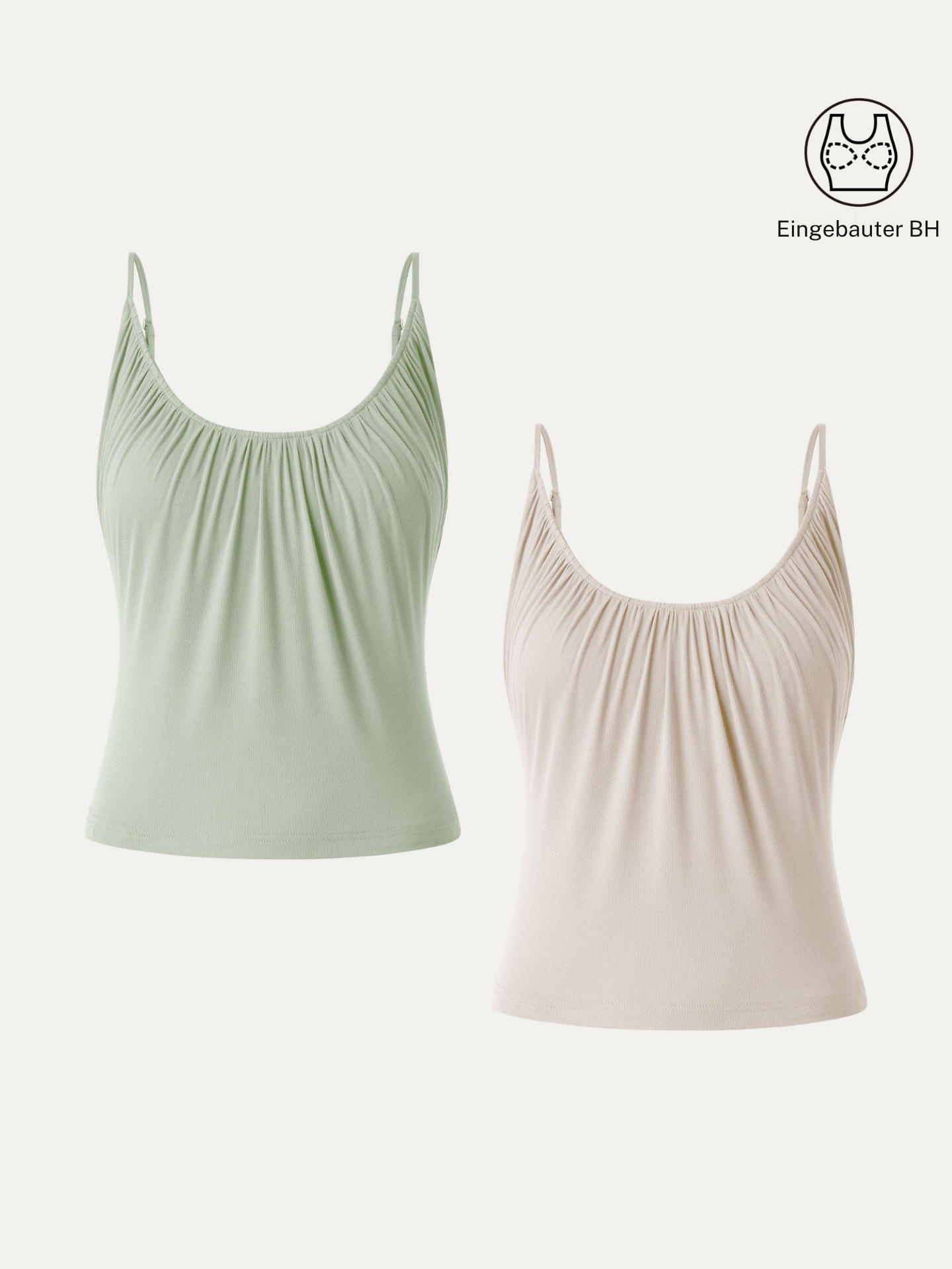 Elouise | elegantes 2-teiliges Set mit Spaghettiträger-Top