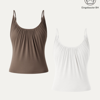 Elouise | elegantes 2-teiliges Set mit Spaghettiträger-Top