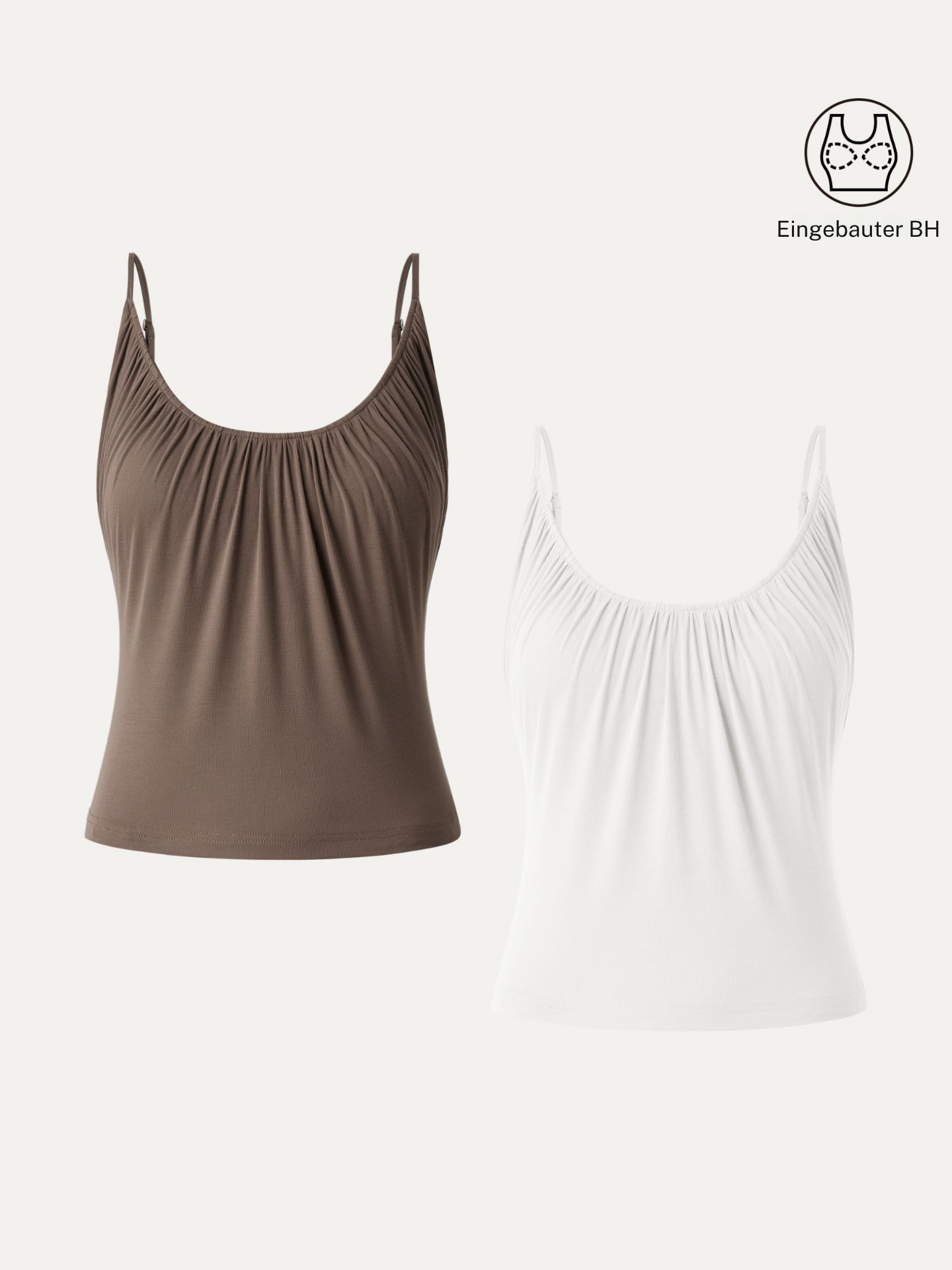 Elouise | elegantes 2-teiliges Set mit Spaghettiträger-Top