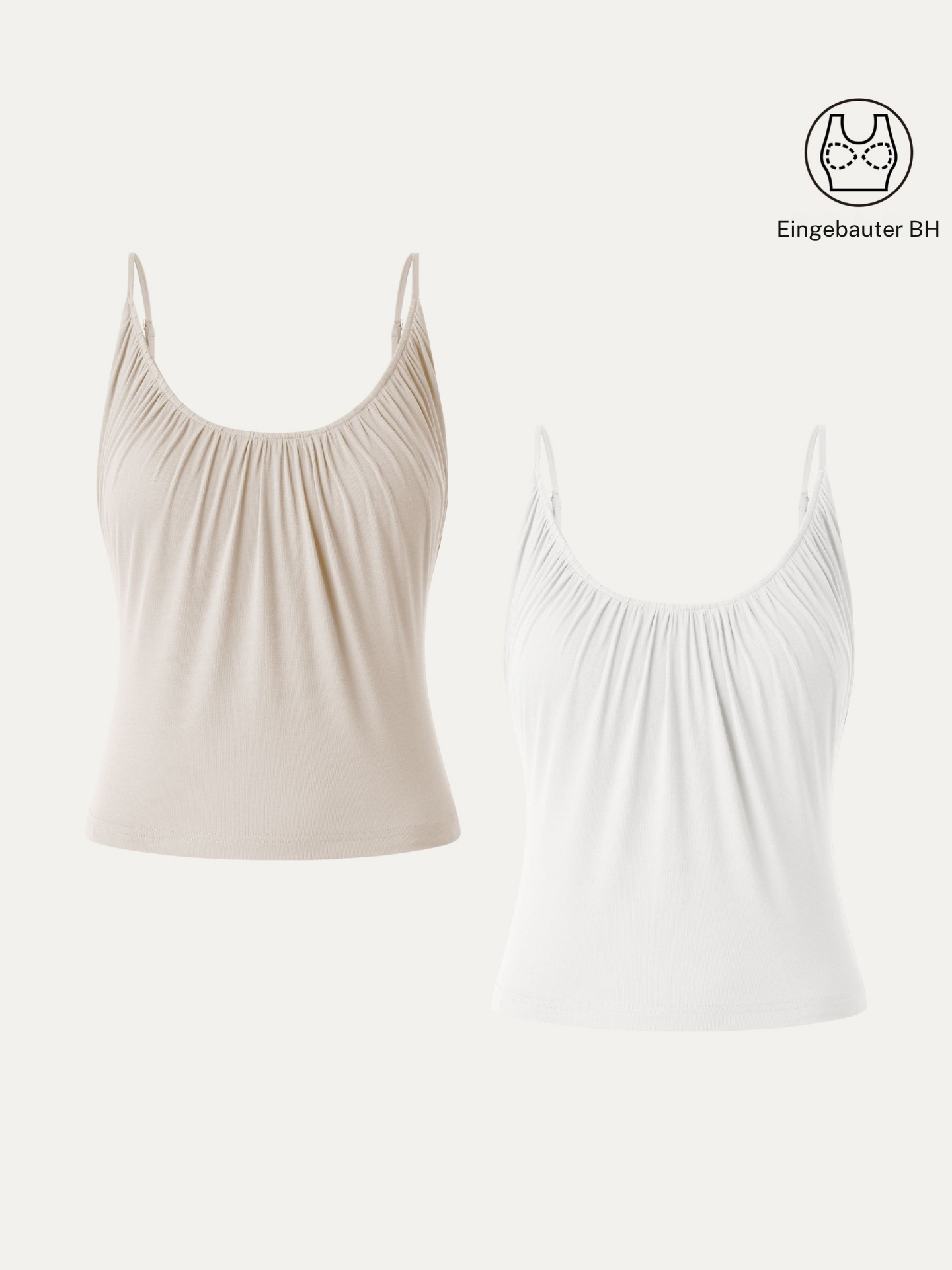 Elouise | elegantes 2-teiliges Set mit Spaghettiträger-Top