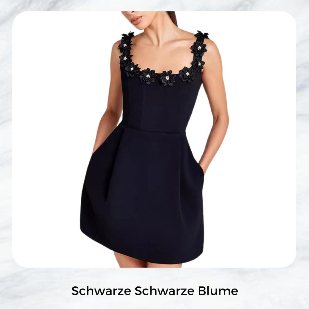 Aya | Feminines Blumenkleid mit aussagekräftigem Ausschnitt