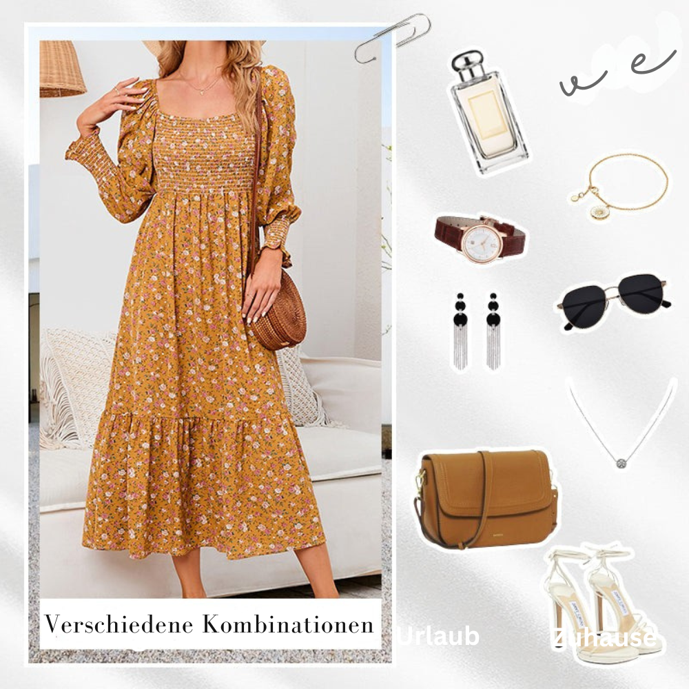 Nica | Damenkleid im eleganten floralen Muster