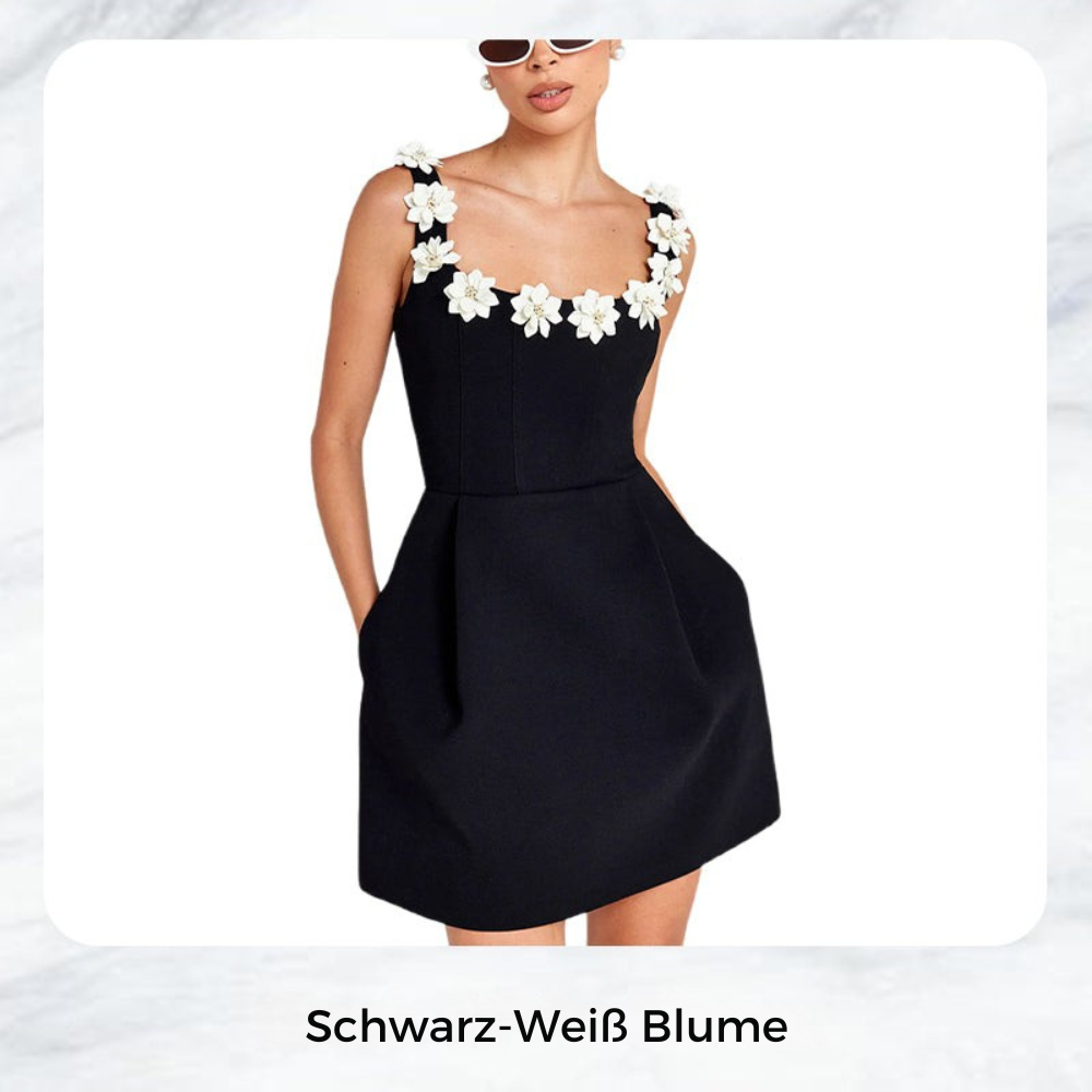 Aya | Feminines Blumenkleid mit aussagekräftigem Ausschnitt