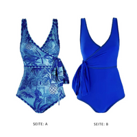 Regina | Bequemes Wende-Badeanzug-Set aus Einteiler und Sarong