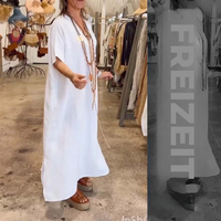 Kora™ | Maxikleid aus Baumwolle mit Schlitz und Taschen