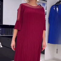 Zendie | Feminines Faltenkleid für elegante Anlässe