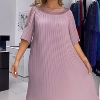 Zendie | Feminines Faltenkleid für elegante Anlässe