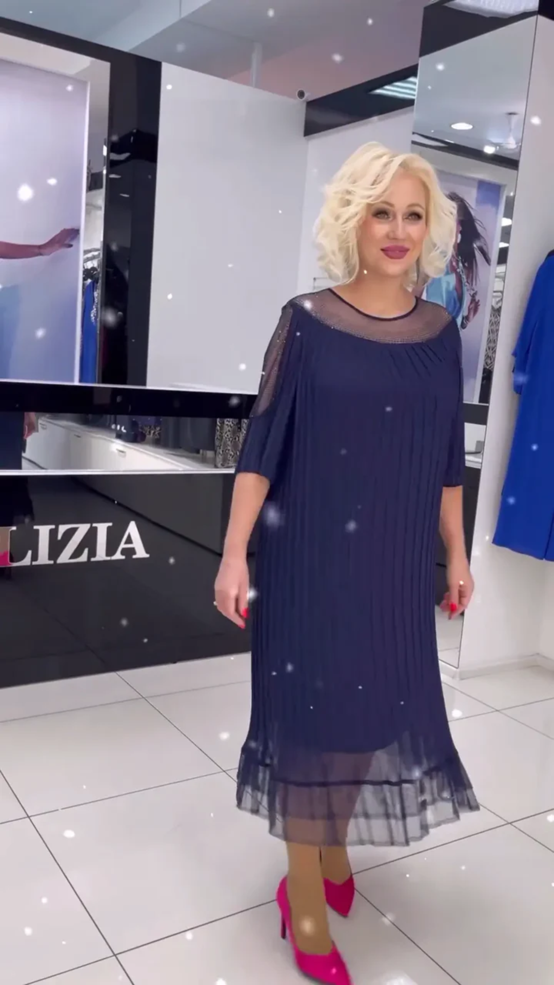 Zendie | Feminines Faltenkleid für elegante Anlässe