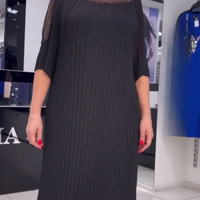 Zendie | Feminines Faltenkleid für elegante Anlässe