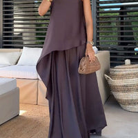 Esmee | Schickes ärmelloses Zweiteiler-Set mit Tube-Top und Rock