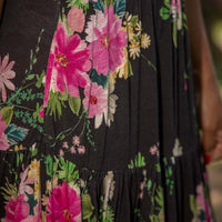 Medel | Florales gestuftes Maxikleid