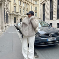 Melodie™ – Warmer Kunstpelz-Mantel