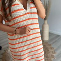 Isa | Luftiges Kleid in Orange