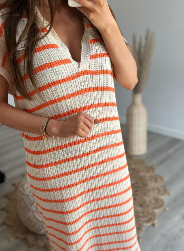 Isa | Luftiges Kleid in Orange