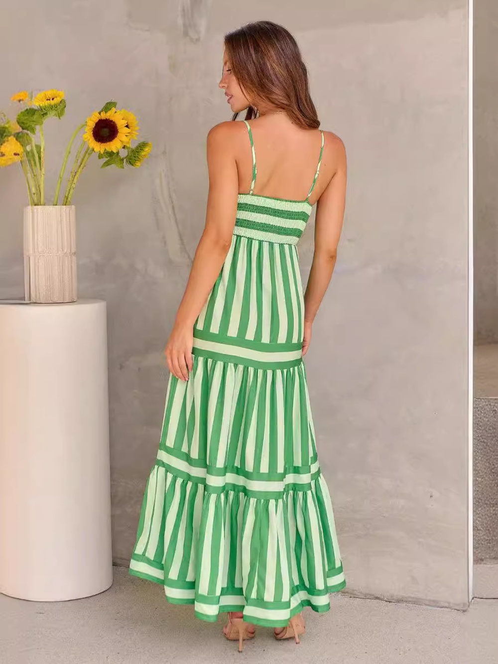 Natalia | Lässiges Sommerkleid mit Streifenmuster