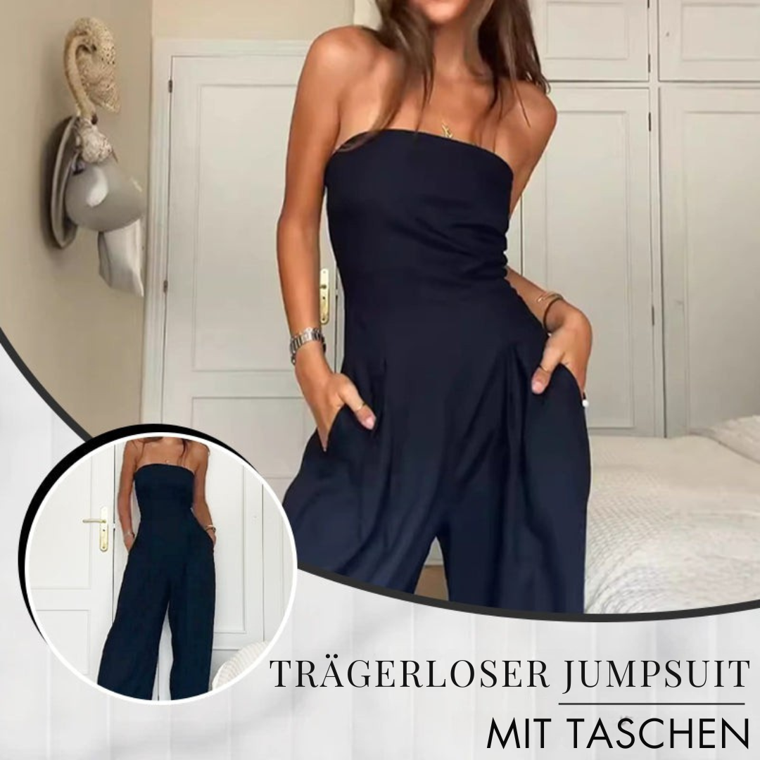 Amari | Ärmelloser Taschen-Jumpsuit