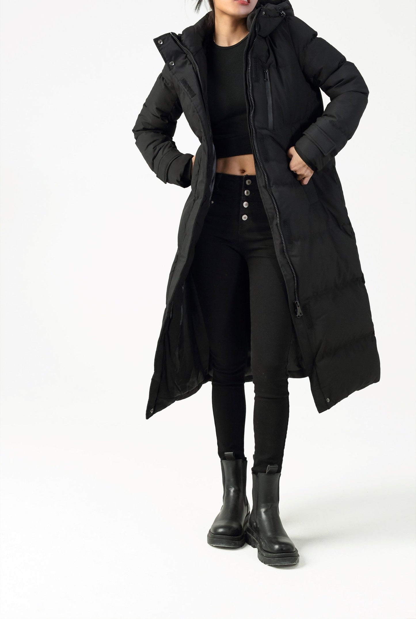 Blissa | Schwarzer Mantel