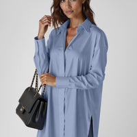 Lettie | modisches Oversize-Hemdkleid, bequeme Passform.