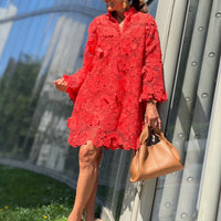 Emilia | feminines Midikleid aus feiner Spitze