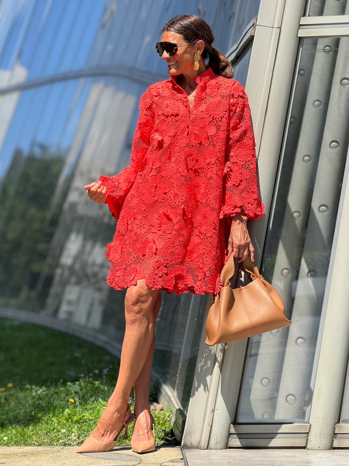 Emilia | feminines Midikleid aus feiner Spitze